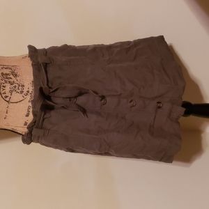 Army green skirt